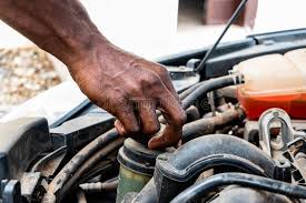 Mechanic repairing a vehicle